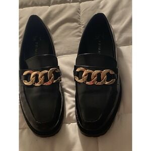 Primary 9 Men's Black Leather With Gold Trim 1 1/2 In Heel RN Code 145478